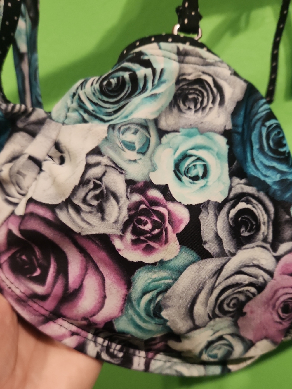 Retro Y2k Roses Bikini Top - Picture 3 of 6